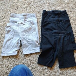 Cat & Jack toddler girls set of 5 Bike Shorts, size 5T